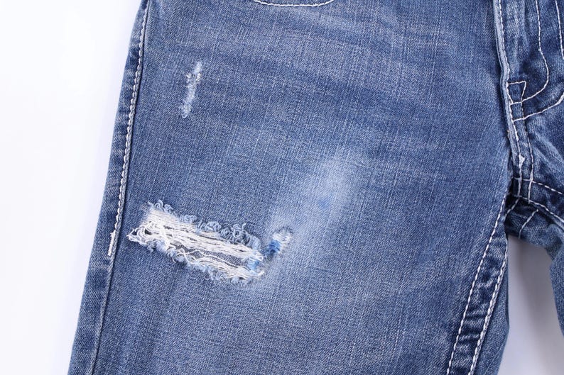 Vaqueros de mezclilla con lavado oscuro True Religion para mujer imagen 3