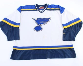 CCM - 美品NHL ST. LOUIS CCMタグ ホッケーシャツ サイズ　L Vintage CCM NHL St. Louis Blues Hockey Jersey 80s 90s Blank Men's