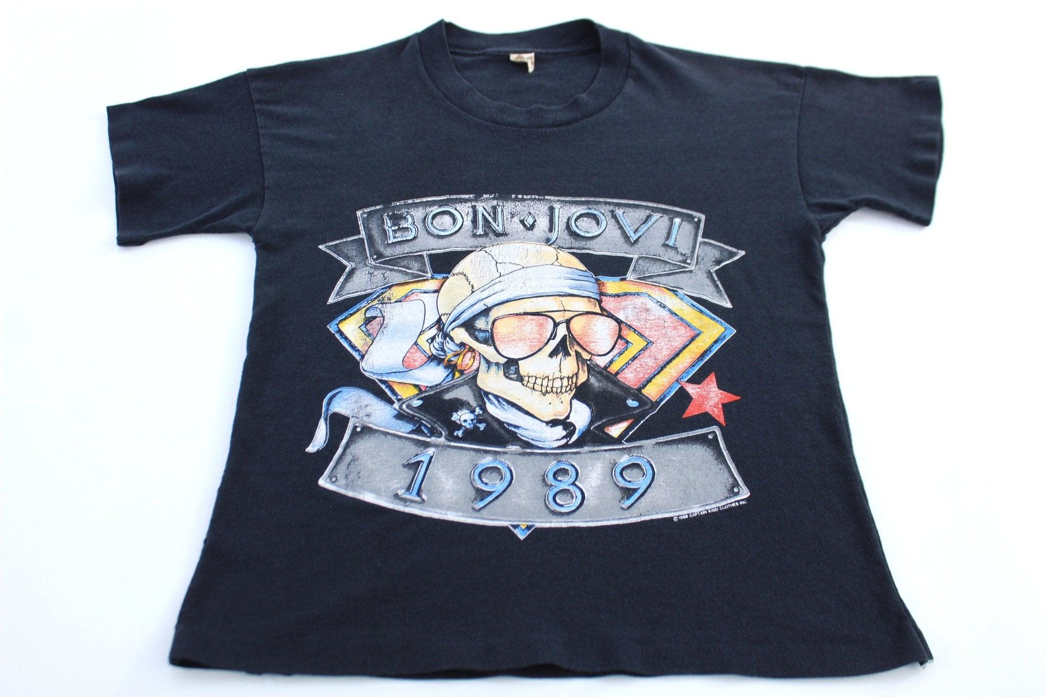 【ビンテージ】BON JOVI 1989 Tシャツ Lサイズ Original vintage 1989 Bon Jovi The Brotherhood Tour Shirt