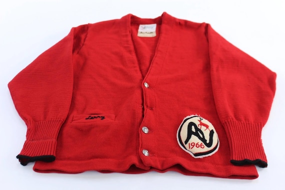 1966 Whiting Letterman Varsity Cardigan Sweater