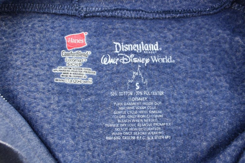 Disneyland Mickey Mouse Graphic Full Zip Hoodie - ThriftedThreads.com