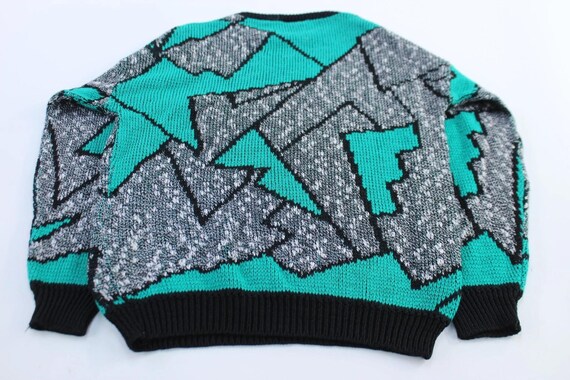 Vintage Adele Knitwear Abstract Patterned Sweater - image 2
