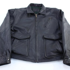 St Johns Bay Leather Jacket - Etsy