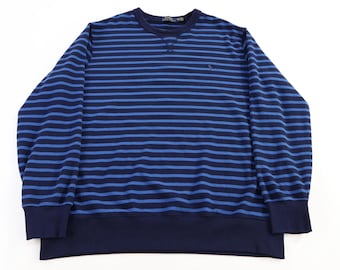 Polo Ralph Lauren Embroidered Logo Blue Striped Sweater