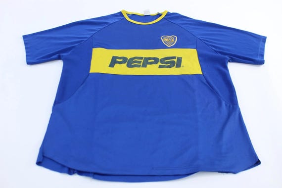 激レア　ボカジュニアーズ　PEPSI サッカーユニフォーム クラブ・アトレティコ・ボカ・ジュニアーズ ペプシ サッカー ジャージ