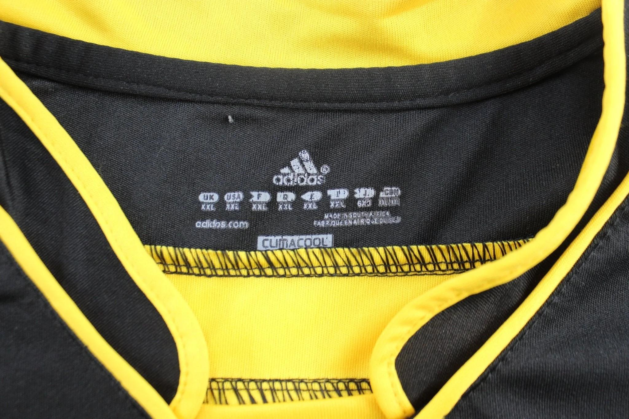 Adidas Embroidered Logo Black & Yellow Zanzibar Soccer Jersey - Etsy