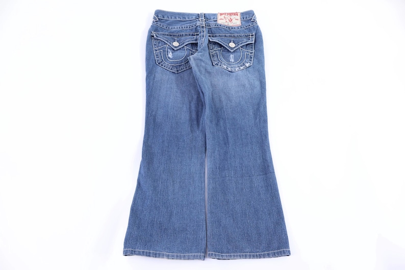 Vaqueros de mezclilla con lavado oscuro True Religion para mujer imagen 1