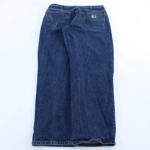 Carhartt Logo Patch Dark Wash Denim Jeans