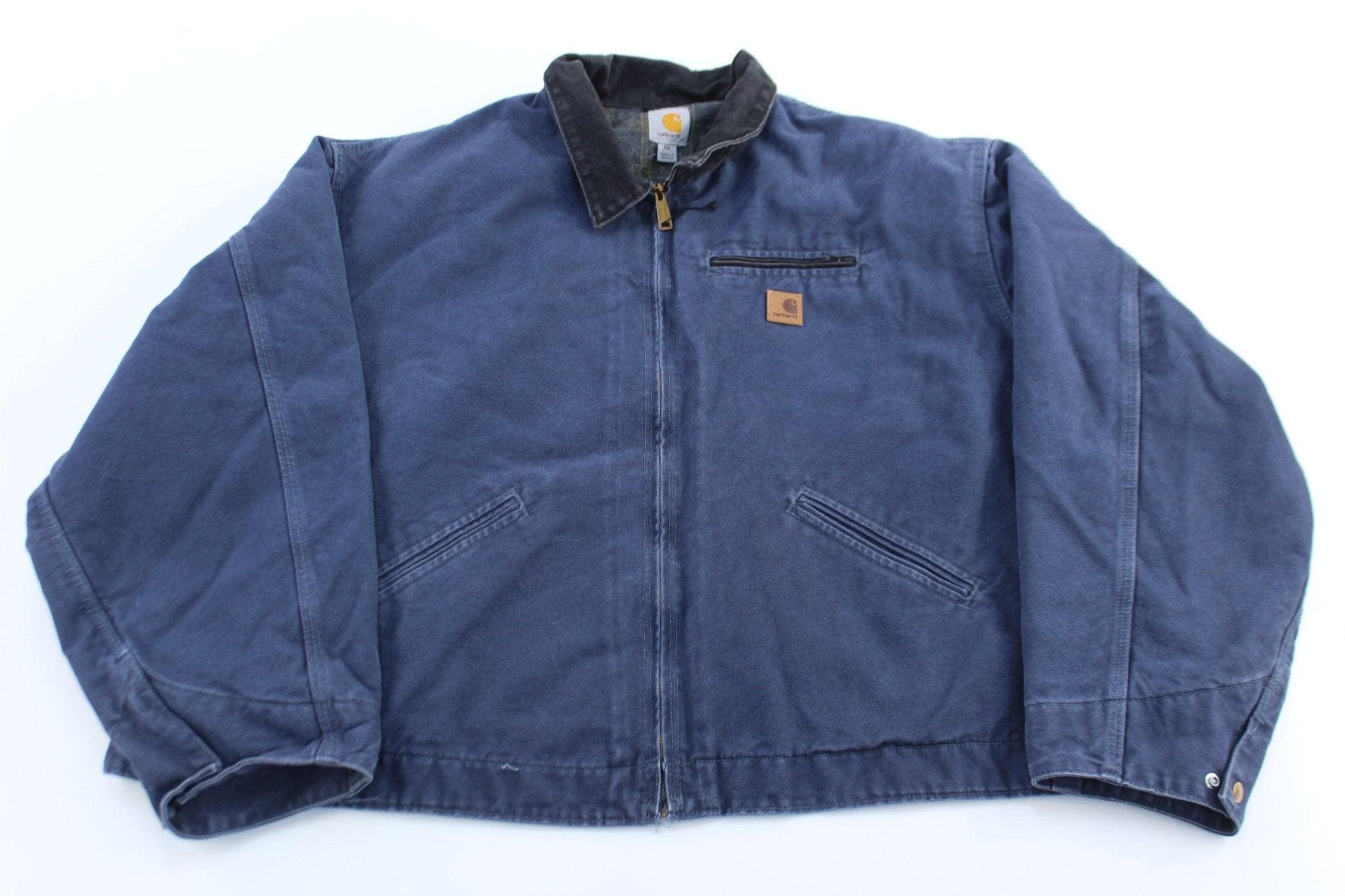 Carhartt Detroit Jacket ネイビー Carhartt Detroit Jacket Navy - Etsy Canada