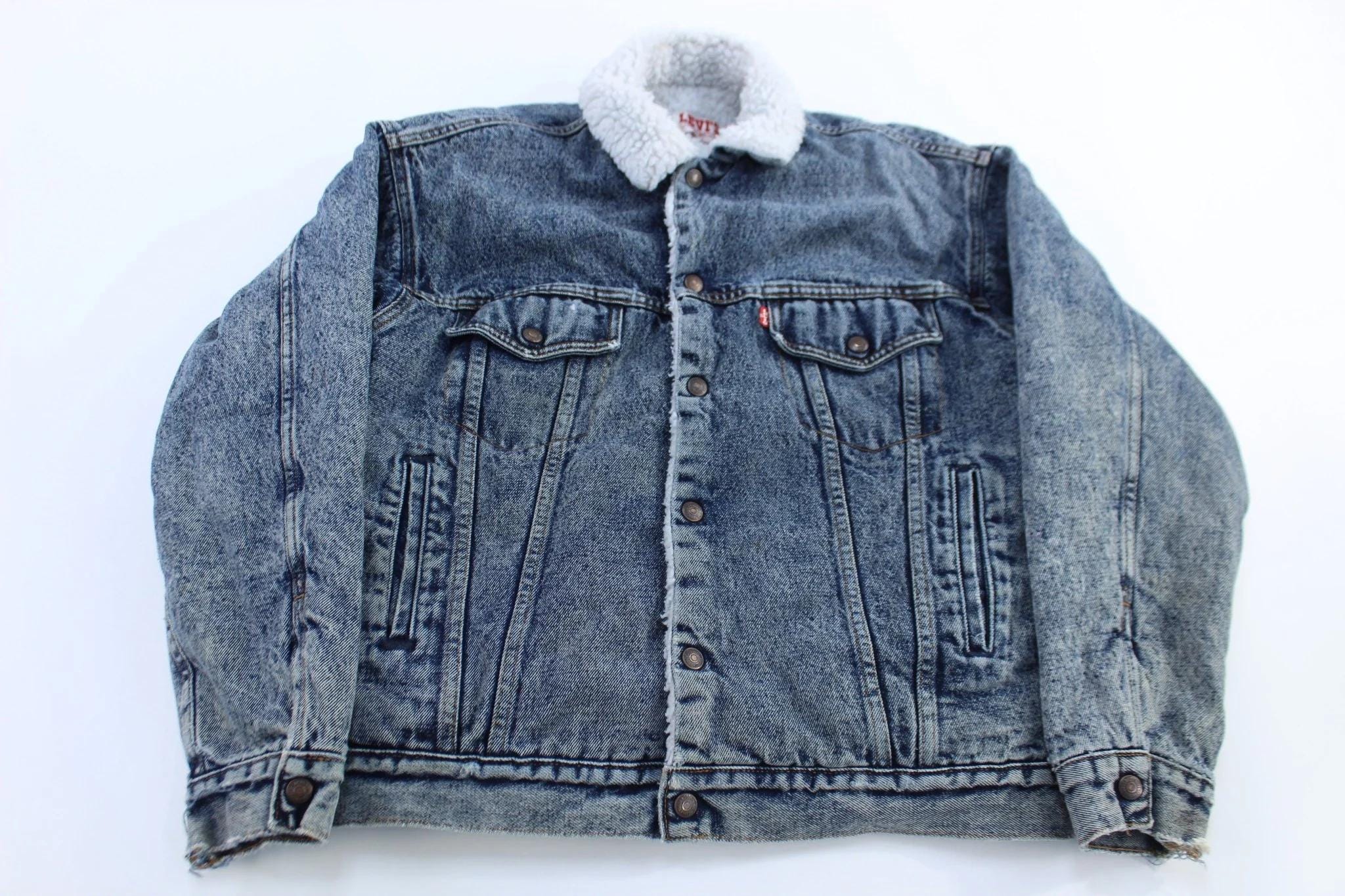 80年代 リーバイス シェルパ裏地 デニム トラッカージャケット - Etsy 日本