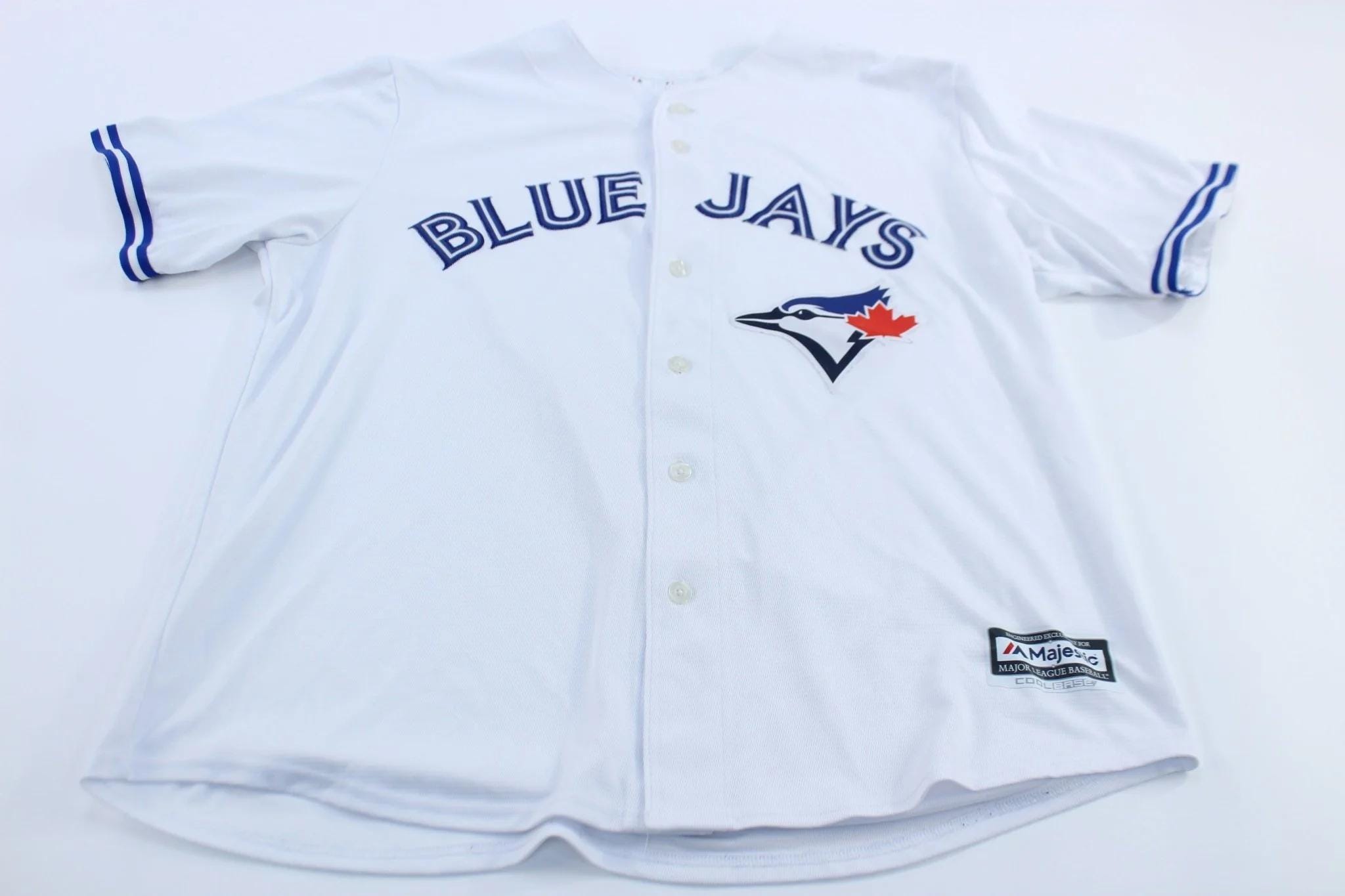 90年代 STARTER スターター MLB トロント・ブルージェイス ユニフォーム プロチーム ストライプ ホワイト (メンズ M) Q6131 90年代 STARTER スターター MLB トロント・ブルージェイス