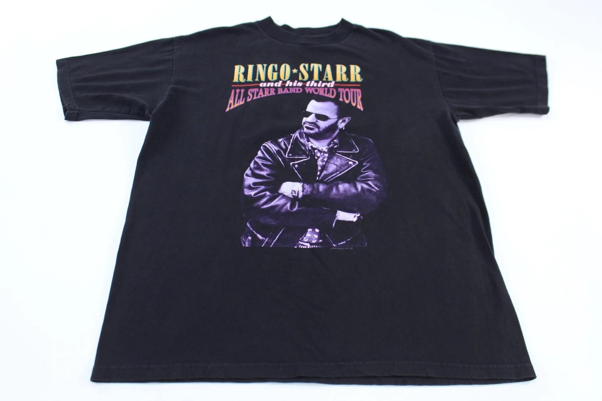 美品　リンゴスター　Tシャツ all starr band 2008 黒　XL Ringo Starr T Shirt - Etsy