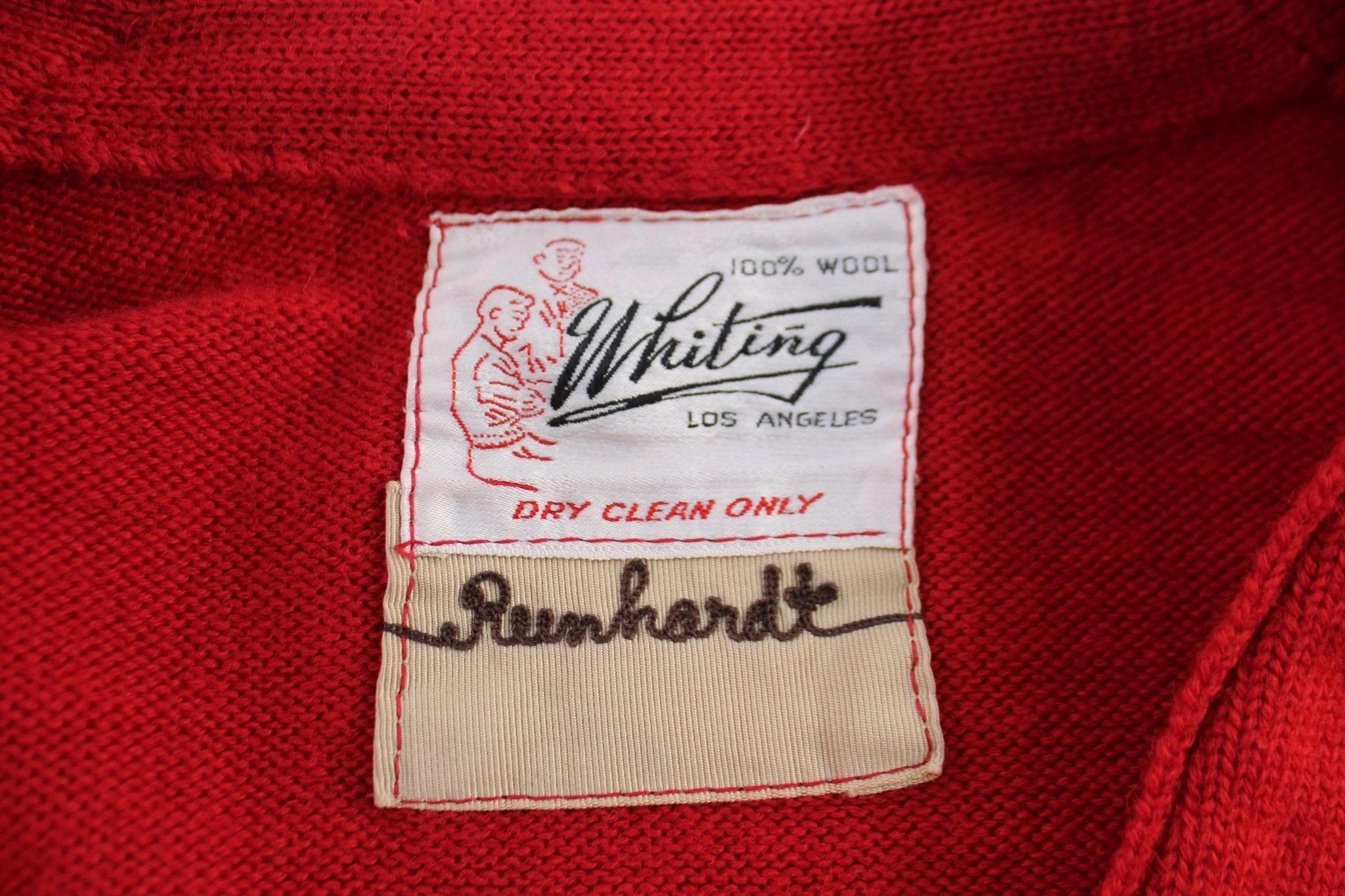 1966 Whiting Letterman Varsity Cardigan Sweater - Etsy
