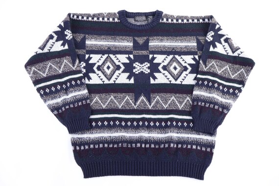 90's Graphix Multipattern Knit Sweater