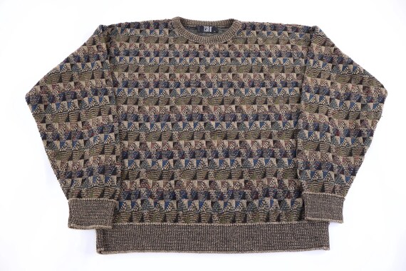 90's TSR Multipattern Knit Sweater