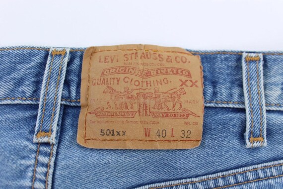 Levi's 501xx Medium Wash Denim Jeans - image 3