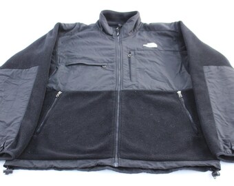 The North Face Gesticktes Logo Schwarze Denali Jacke