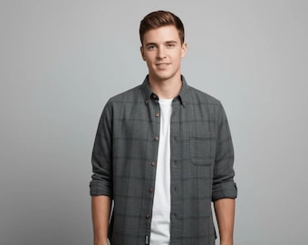 Pendleton Grey Plaid LS Button Down