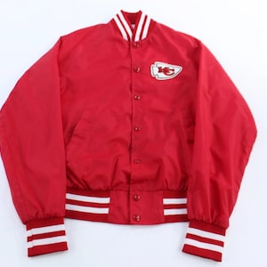 80's Kansas City Chiefs Football Bomber Jacket - ThriftedThreads.com
