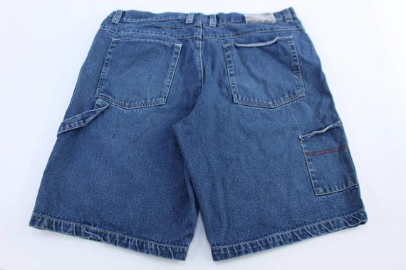 Y2K Urban Edge Dark Wash Denim Shorts