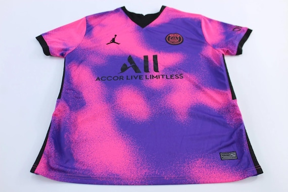 Jordan Embroidered Logo Paris Saint-german Pink & Purple Soccer