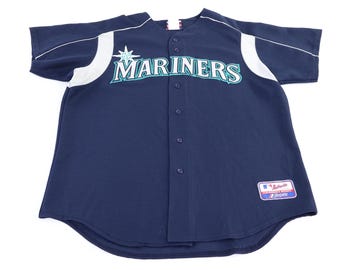 Camiseta de béisbol vintage Majestic de los Seattle Mariners