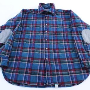 Camisa de manga larga con botones y coderas a cuadros de Pendleton Woolen Mills para mujer