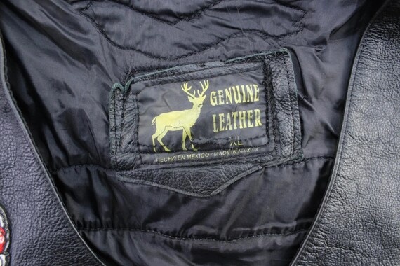 Leather Patched Button Down Vest - image 2