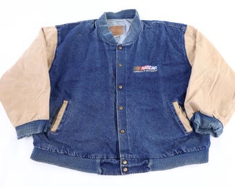 Chaqueta bomber vaquera vintage de Nascar