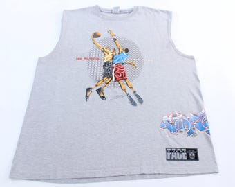 Y2K Give Me Face Basketball Tank Top