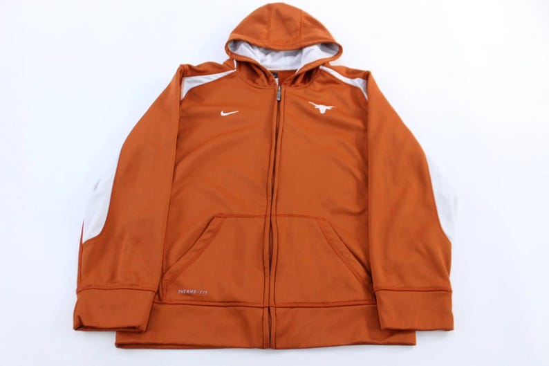 Women's Nike University of Texas Longhorns Full Zip Therma Fit Jacket - ThriftedThreads.com