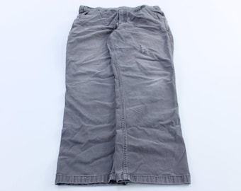 Carhartt Logo Patch Graue Hose mit lockerer Passform