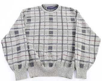 Vintage Roundtree & Yorke Multipattern Knit Sweater