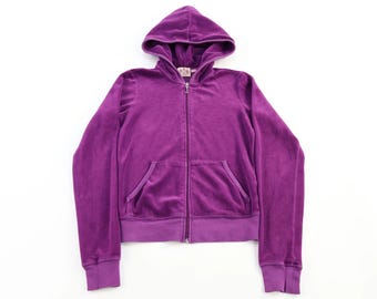 Women's Juicy Couture Purple Full Zip Sweater