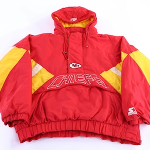 Chaqueta acolchada vintage de Pro Line de los Kansas City Chiefs de fútbol americano imagen 1