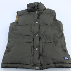 The North Face Logo Patch Green Puffer Vest