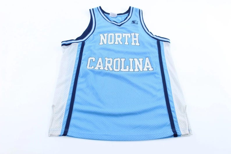 Vintage University of North Carolina Starter Basketball Jersey - ThriftedThreads.com