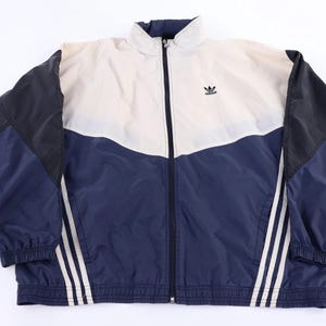 Vintage Adidas Embroidered Logo Multicolor Full Zip Windbreaker