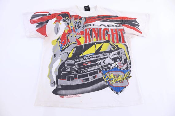 90's Dale Earnhardt Black Knight All Over Graphic T-shirt