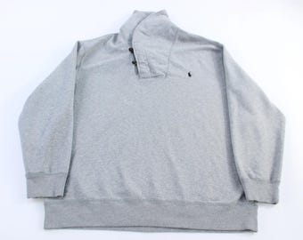 Polo Ralph Lauren Grey Shawl Collar Sweater