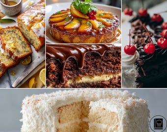 Przepisy na domowe ciasta w wersji elektronicznej | Książka kucharska do pieczenia (PDF)