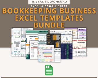 Pakiet szablonów dla małych firm w programach Excel i Arkuszach Google (do pobrania w wersji cyfrowej)