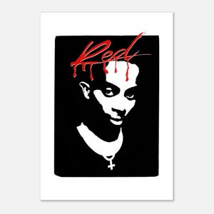 Playboi Carti - Whole Lotta Red / Póster de portada de álbum / Póster de rap hip hop / Regalo de cumpleaños