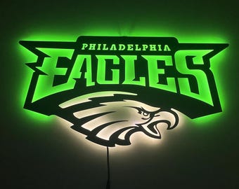 Philadelphia Eagles LED Sign, Eagles Metal LED Sign, NFL Lighted Sign, Philadelphia Eagles Decor, Man Cave Decor, Gift for Eagles Fans