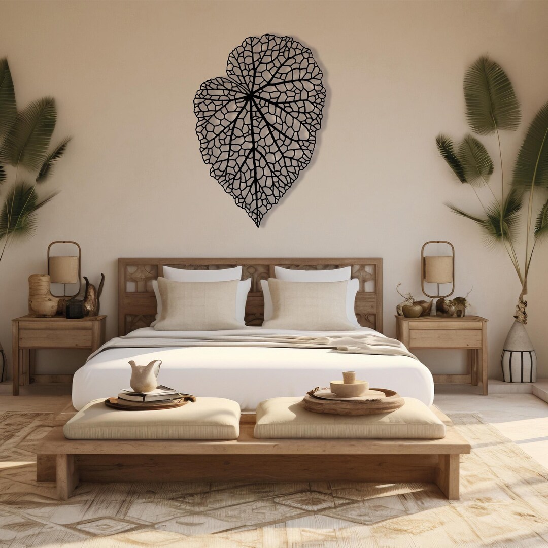 Metal Leaf Wall Art, Metal Wall Decor, Metal Wall Art, Unique Wall ... - Metal Leaf Wall Decor For Living Room