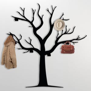Branch Tree Wall Hook,Decorative Hanger,Entryway Organizer, Hanging Coat Rack, Metal Tree Wall Art, Key Holder for Wall, Hat & Bag Rack
