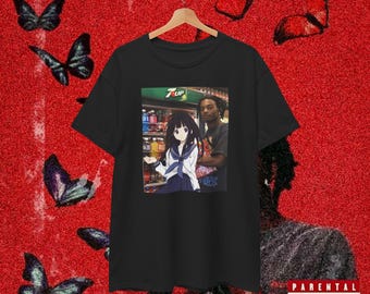 Playboi, Carti Anime Girl 7/11 Gas Station Meme Unisex Heavy Cotton Tee