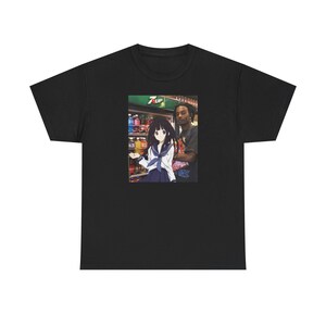 Camiseta unisex de algodón grueso con meme de gasolinera 7/11 de Playboi Carti Anime Girl