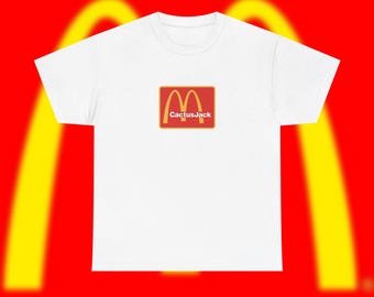 McDonalds TShirt Cool Concert Shirt Fast Food Lovers Travis Scott Merch Funny Gift Idea Hip Hop Fan Merch Retro Graphic Top Unisex Music Tee