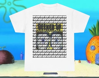 Spongebob Geeked Up Meme Funny Unisex Heavy Cotton Tee